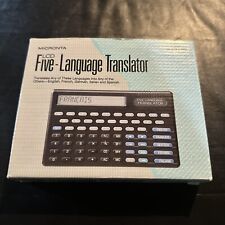 Micronta LCD Five Language Translator In Box Vintage 90s EUC 63-683A - New picture