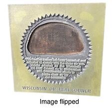 Vintage WOHC Wisconsin Oil Heat Council Letterpress Print Block Plate picture