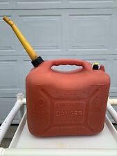 Vintage Wedco 6 Gallon Plastic Gas Can Old Style Vented Tank W/ Nozzle picture