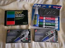 Vintage Sanford Dry Erase Markers Expo in Box Tested & 3 Sets Cleaner Eraser New picture