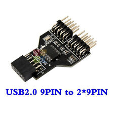 USB2.0 motherboard 9Pin to dual 9Pin Male adapter USB 9pin-2x9pin Splitter board picture