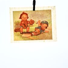 Authentic VINTAGE Baseball Kids Transfer Iron On picture