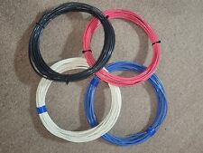 10 AWG BRIGHT COPPER WIRE STRANDED THHN  50 FEET EACH BLACK + RED + BLUE + WHITE picture