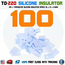 100pcs TO-220 transistor silicone insulator pads-thermal insulation pad to220 picture