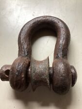 Vintage Forged Iron 5+ Pound. Clevis Shackle  picture