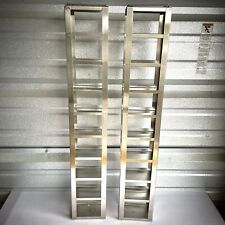 Set of (2) Crystal Technology CF-8-3 Stainless Steel Vertical Freezer Racks (... picture