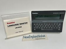 Vintage 1987 Franklin Computer Language Master Dictionary Thesaurus LM2000 picture