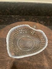 Vintage Fenton Opalescent Glass Heart Dish picture