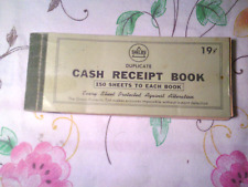 Vintage Shelby 1960's duplicate Cash Receipt Book (19 Cents) 112/ 150 Unused pg picture