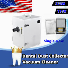 370W Dental Digital Dust Collector Vacuum Single-row Cleaner Laboratory Equip US picture