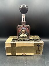 Vintage Bates Numbering Machine Standard Movement 6 Wheels Style A 8 Movement picture