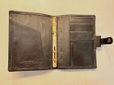 Rare VIntage  Filofax Black Pocket   Leather Wallet Organizer picture