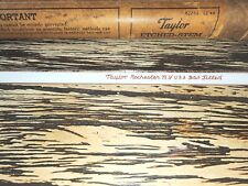 Vintage Taylor Instrument Co. Etched Stem Thermometer No 1322-12
