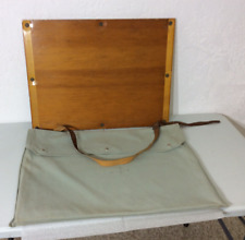 Vintage Alidade Survey Plane Table, Wood/metal, with canvas carrying bag w/strap picture