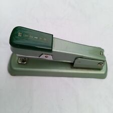 Vintage Metal Teal Blue Green Bates 88 Small MCM Stapler Made in USA Retro  picture