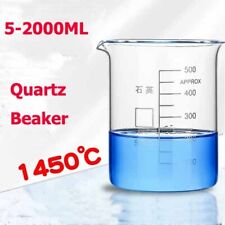 Alkali resistant beaker 5-2000ml 0℃-1450℃ Chemistry Quartz Laboratory glassware picture