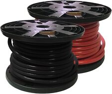 Starter Battery Cable Copper 6 AWG to 4/0 Gauge - Black Red - 25 or 100 FT - USA picture
