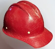 vintage bullard 502 fiberglass RED hard hat Excellent Condition picture
