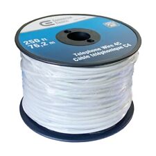 250-Foot Spool of 4-Conductor Phone Cable / Alarm Cable Category 3 NEW Sealed picture