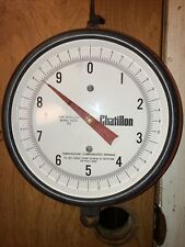 Vintage Red And Black Chatillon Model 027/A III Hanging Scale 20 Lbs picture