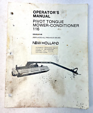 Vintage 1986 New Holland Pivot Tongue Mower-Conditioner 116 Operator's Manual picture