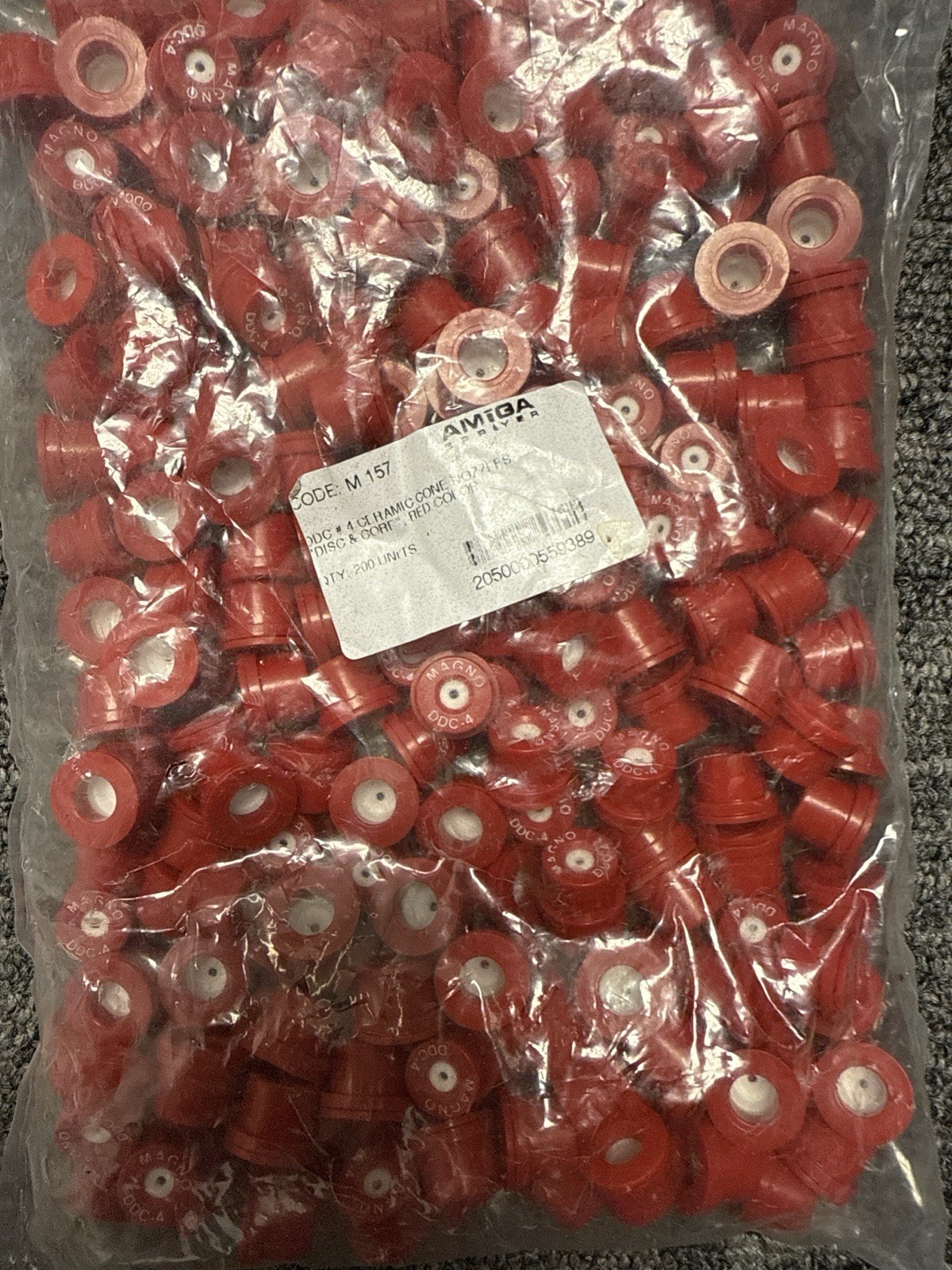 200x AMIGA MAGNO DDC.4 Ceramic Cone Nozzles – Red Core Sprayer Tips NEW 200 200x AMIGA MAGNO DDC.4 Ceramic Cone Nozzles – Red Core Sprayer Tips NEW 200