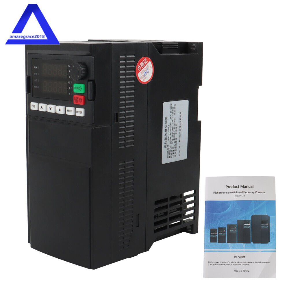 1 To 3 Phase 7.5KW 10HP 220V CNC Variable Frequency Drive Inverter VFD VSD