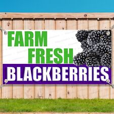 FARM FRESH BLACKBERRIES CLEARANCE BANNER Advertising Vinyl Flag Sign AAA picture