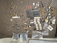 Vintage Electronic Components Lot ICs Transistors Diodes Gold-Plated Parts picture