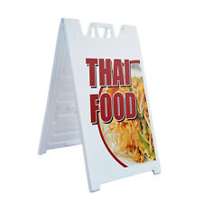 A-frame Sidewalk Thai Food 24