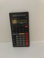 Vintage 1988 Texas Instruments TI-34 Scientific Solar Calculator & Cover Black picture