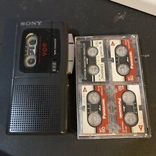 Vintage Sony VOR M-717V Microcassette Recorder Voice Operated with 5 tapes picture
