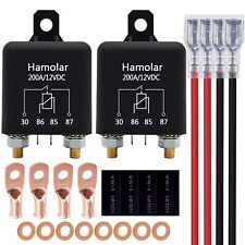 2 Pack 12V 200 Amp Continuous Duty Relay Switch Car Starter Heavy Duty Split ... picture