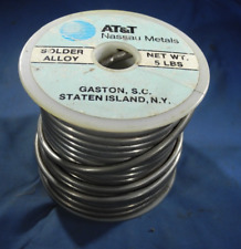 AT&T NASSAU Metals SOLDER 4.9 lbs ALLOY Western Electric Vintage picture