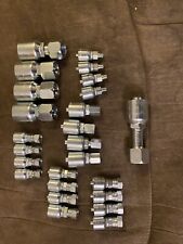 Lot Of 24 Parker 43 Series Hydraulic Hose Fittings picture