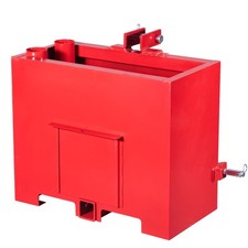 Ballast Box 3 Point Category 1 Tractor Quick Tach Hitch Counterweight Red picture